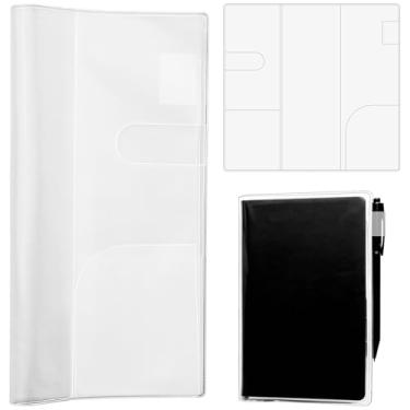 Imagem de 1 capa de plástico transparente para semanas, 20 x 19 cm, capa protetora de PVC transparente, capas protetoras de plástico forte para livros
