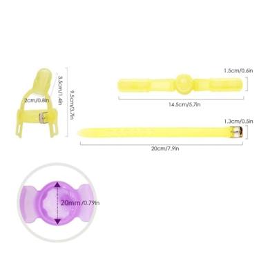 Imagem de Generic Protetor de Dedo de Silicone Ajustável para bebê Mordedor Mordedor Infantil, Diga Adeus Ao Mau Hábito, Saúde e Segurança, Amarelo (Amarelo)