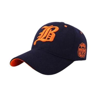 Imagem de Boné De Algodão Unissex De Verão Com Bordado Snapback Hip-Hop Chapéu D