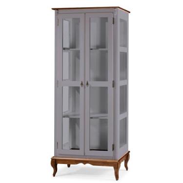 Imagem de Cristaleira de Vidro e Madeira com 2 Portas Hannover - M560301 - Linz,