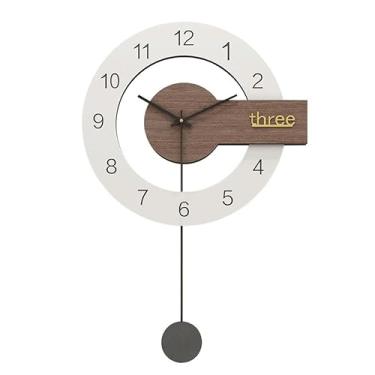 Imagem de hezhuhe2258 Relógio de parede relógio de parede sala de estar simples criativo decoração de casa personalidade para decoração de casa