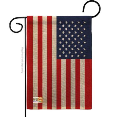Imagem de Americana Home & Garden Juneteenth Bandeira de juta, jardim patriótico, histórico, de julho, memorial, veterano, independência, Estados Unidos, estado, americana, decoração de casa, pequeno, presente, dupla face, feito nos EUA