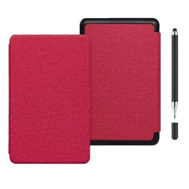 Imagem de Akacy Capa protetora dobrável com textura de tecido para Kindle 6.0 (Geração 2016), capa leve (2)