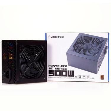 Imagem de FONTE ATX 500W 80 PLUS BRONZE PRETO LIKETEC STEEL DIAMOND LF-DIAMOND500W-80PB-2133