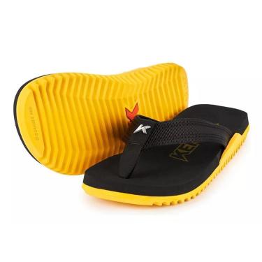 Imagem de Chinelo Sandália Kenner Nk6 Pro Preto Amarelo Gold Original-Masculino