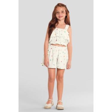 Imagem de Conjunto infantil menina de laços Mundi, Natural, 10