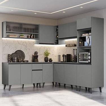 Imagem de Armário de Cozinha Completa de Canto 445cm Nice Madesa 02