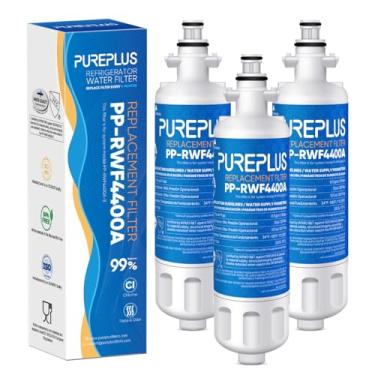 Imagem de PUREPLUS 4874960100 Substituição para filtro de água de geladeira Blomberg Beko 4874960100, reduz o sabor e o odor de cloro, pacote com 3