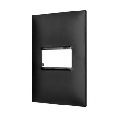 Imagem de PLACA 1 POSTO 4X2 PRETA - PIAL PLUS+ - 618501PT