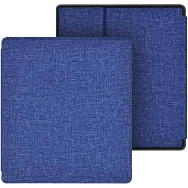 Imagem de GUKSRASO Capa para 7 Polegadas Kindle Oasis (9ª/10ª Geração) – com Alça de Mão, Material TPU, Superfície com Textura em Tecido e Função Automática de Ligar/Desligar
