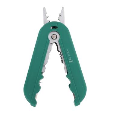 Imagem de Garosa Descascador de Fio Pequeno - Ferramenta de Decapagem Multifuncional 8-16AWG para Instalação Elétrica e Rede Com Lâmina Tratada Termicamente e Clipe de Bolso