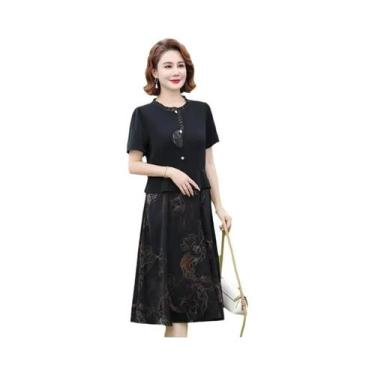 Imagem de Vestido De Verão Slim Fit Em Chiffon Satin A-Line Para Mulheres Vestid