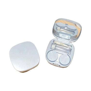 Imagem de Estojo Portátil Compacto Para Lentes De Contato Macaron - Maleta Cosmé