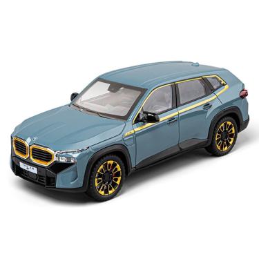 Imagem de BMW XM em liga de carro de brinquedo em escala 1:24 com som e azul claro