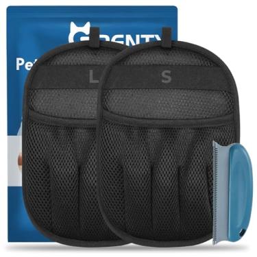 Imagem de Magic Brush Luva de remoção de pelos de animais de estimação para cães e gatos, removedor de pelos eletrostático de cinco dedos atualizado