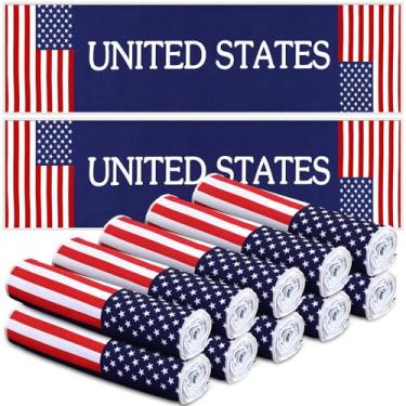 Imagem de Frienda 10 pçs toalha de gelo refrescante para pescoço respirável frio 101,6 cm x 30,5 cm lavável na máquina, fácil de limpar, acessórios de microfibra duráveis para jogadores ao ar livre futebol