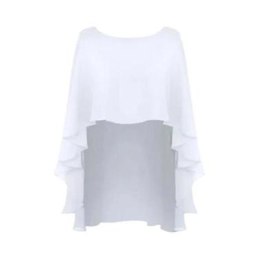 Imagem de Capa De Chiffon Para Casamento Feminina, Bolero, Jaqueta De Noiva, Ace