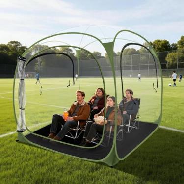Imagem de ARCTICSEA Barraca esportiva de PVC engrossado - cápsula de abrigo para todos os climas para 2 a 6 pessoas, abrigo pop-up, configuração instantânea, topo removível e piso selado para eventos ao ar