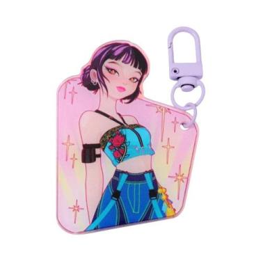 Imagem de Chaveiro De Acrílico Colorido Em Forma De Monstro Tigre Kpop Para Home