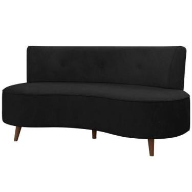 Imagem de Sofá Chaise Living 2 Lugares 135cm Sala De Estar Istambul K01 Veludo P