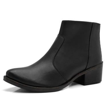 Imagem de Bota Feminina Pórtice Cano Curto Fivela Com Zíper-Feminino