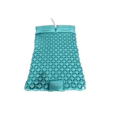 Imagem de ColchãO Colchão Inflável De Acampamento Ao Livre Dormir Para Acampamento Com Travesseiro Almofada(verde claro 190 * 120 * 5 Cm)