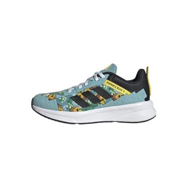 Imagem de adidas Tênis infantil unissex Minecraft Fortarun J, Tom menta/preto/amarelo, 20