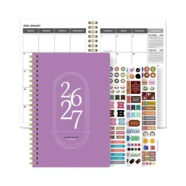 Imagem de Planejador Semanal E Mensal A5 2026-2027, Organizador Espiral, Calendá