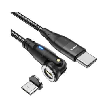 Imagem de Cabo Magnético Tipo C De Carregamento Rápido 60W Para Transferência De