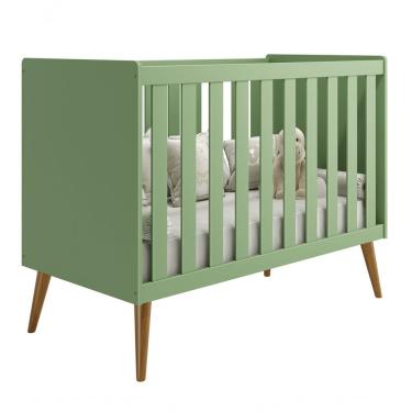 Imagem de Berço Americano Retrô Isis Botânico Fosco - Moveisaqui