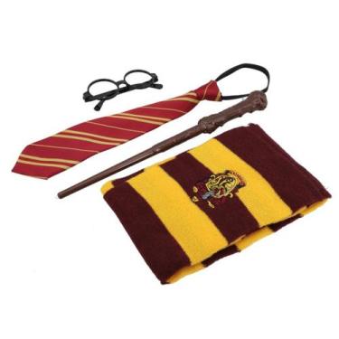 Imagem de Kit Harry Potter (cachecol/ gravata/ oculos e varinha) - lovely