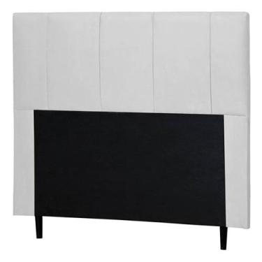 Imagem de Cabeceira Donna Para Cama Box Casal 140 cm material sintético Branco -