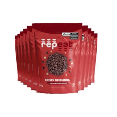 Imagem de Repeat Foods, Kit 24 Crispy De Chocolate Meio Amargo Com Quinoa Repeat 50G