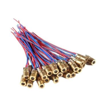 Imagem de Módulo De Diodo Laser Mini Ajustável 5mW 650nm Ponto Vermelho 3V/5V 10