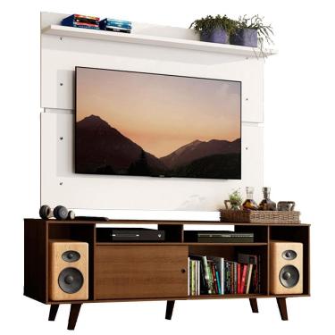 Imagem de Rack Madesa Cancun com Pés e Painel para Tv Até 65 Polegadas