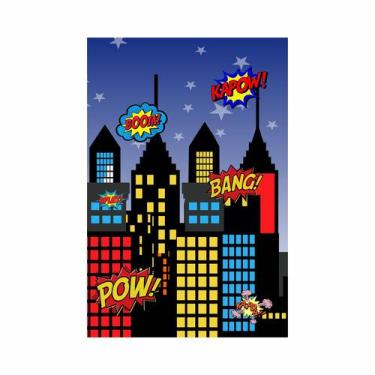 Imagem de Painel Sublimado Vertical Romano Ripado Azul Turquesa - 080x180cm - Fa