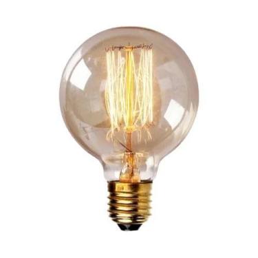 Imagem de Lâmpada Incandescente Vintage Edison ST64 G80 G95 T10 T45 E27 40W Regu