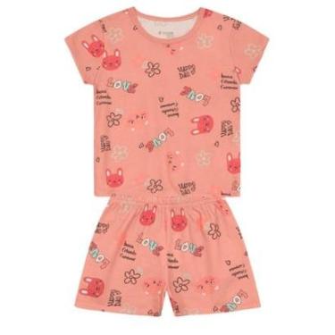 Imagem de Pijama infantil menina de gatinhos Brandili -Rosa-Feminino