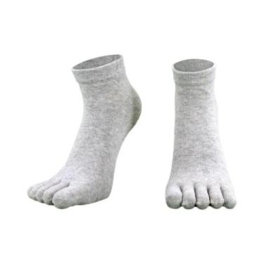 Imagem de Meias De Algodão Respiráveis Para Homens Com Cinco Dedos, Curtas, Para