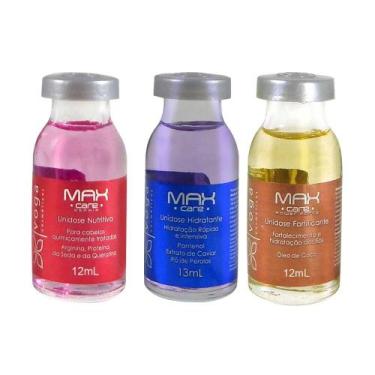 Imagem de Kit Cronograma Capilar Voga Max Care Ampolas Alto Impacto Tratamento I