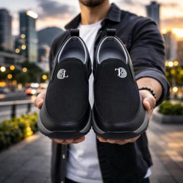 Imagem de Tênis Masculino Slip On Casual Confortável Leve Antiderrapante - ROTA 