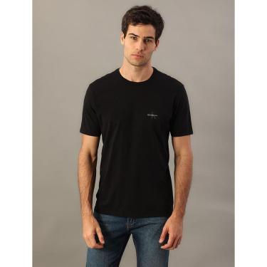 Imagem de Camiseta Masculina Básica Estampa Logo Reissue No Peito Calvin Klein Jeans - Preto-Masculino