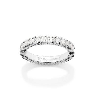 Imagem de Anel Aparador com Zircônias Prata 925 Rommanel 810399 Tamanho:24Cor:BR