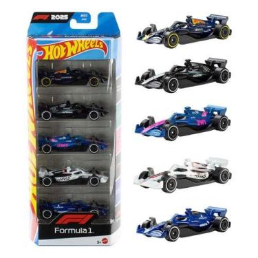 Imagem de Hot Wheels Pack 5 Carrinhos Formula 1 2026 Jln11 Mattel F1 Colorido
