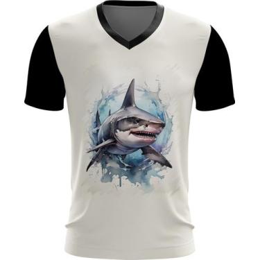 Imagem de Camiseta Gola V Tubarão Shark Rei dos Mares 7 - Kasubeck Store®, Baby 
