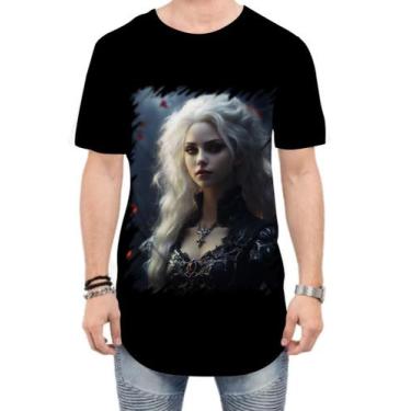 Imagem de Camiseta Longline Vampira Noturna Morcego Lenda 2 - Kasubeck Store®, P