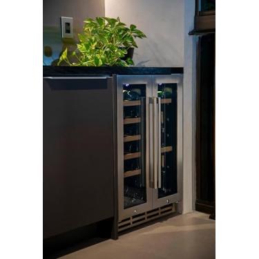 Imagem de Adega e Cervejeira 2 em 1 - M.Prime VinoBeer Inverter Smart DualZone Multiuso - de Embutir