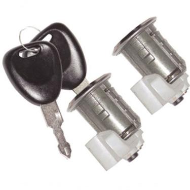 Imagem de Par de Cilindros de Portas Modelo F103 para Renault Clio 1999 a 2016 com Chave para Travamento Seguro Universal