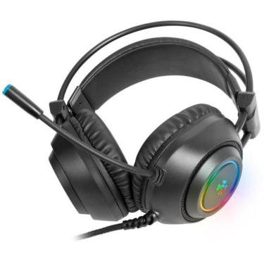 Imagem de Headset Gamer Crusader P2 + USB RGB com Conexão P2 e USB, Cancelamento de Ruído, Microf...
