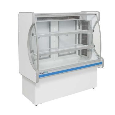 Imagem de Vitrine Refrigerada Para Doces 1,25mt Polofrio Vitrine Pop Luxo 1,25 Branco 220V